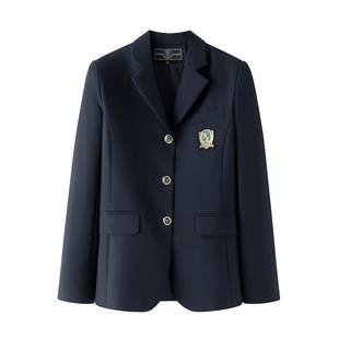 东京岁时记JK春学院风休闲西服女校供外套灰色西装外套西禾私立