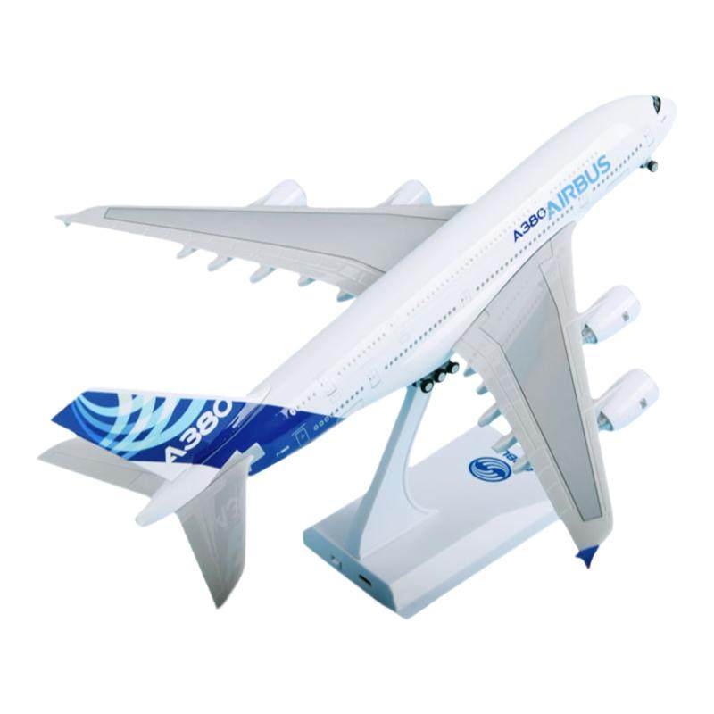 安225飞机模型南航航空客机a380国航波音747拼装仿真带轮摆件30cm