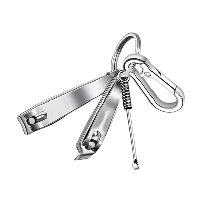 指甲刀四件套掏耳勺钥匙扣小挂件