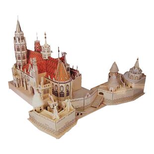 3d立体拼图 木质 木制模型 手工拼装益智玩具 马加什教堂与渔人堡