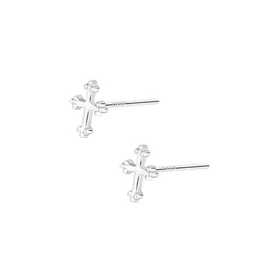 999银冷淡风高级感十字架耳钉男