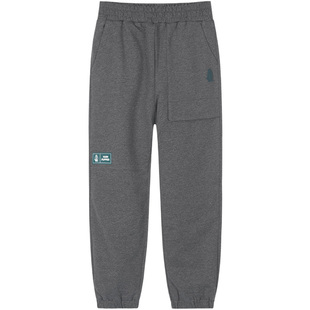 暇步士童装男童裤子冬装新款大童加绒休闲长款儿童宽松运动裤