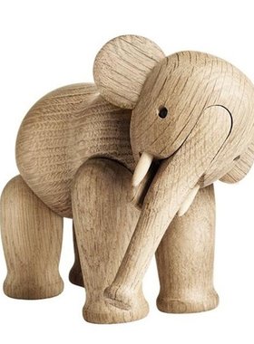 丹麦rosendahl手工木制大象玩具