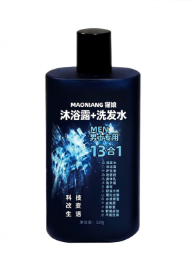 猫娘男士13十三合一留香沐浴露沐浴液套装控油蓬松洗发水二合一