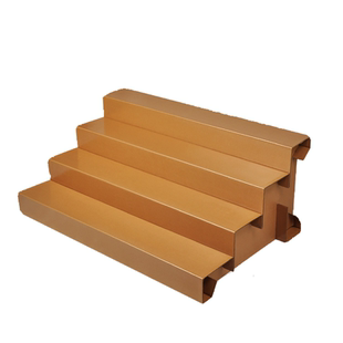 水果店纸板货架展示架台阶梯形陈列架子创意多层蔬菜生鲜超市用品