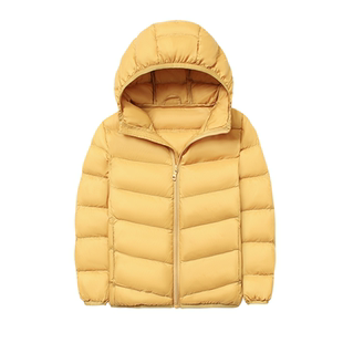 鸭鸭儿童羽绒服男女童2025新款简约时尚舒适保暖内胆百搭连帽外套