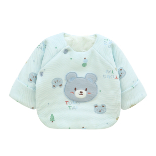 童泰半背衣初生婴儿a类纯棉冬季加厚加棉宝宝衣服新生儿夹棉棉衣