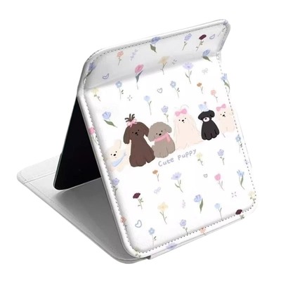 凯蒂猫小镜子学生宿舍梳妆镜随身可爱便携家用桌面化妆镜旅行折叠