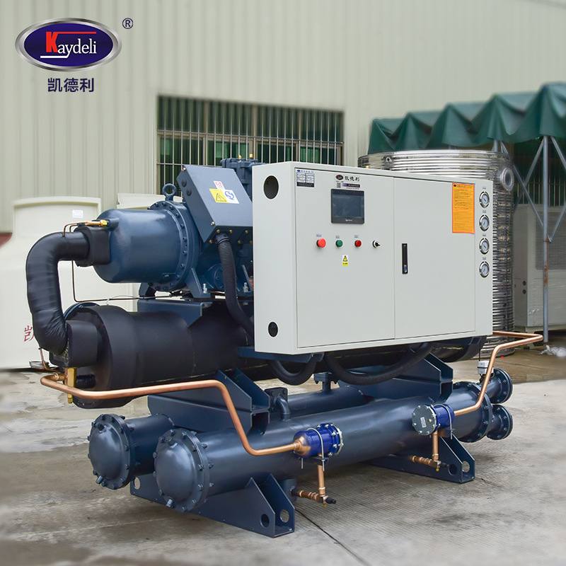 螺杆冷水机组80hp反应釜制冷机凯德利厂家食品制冷机 工业冷水机