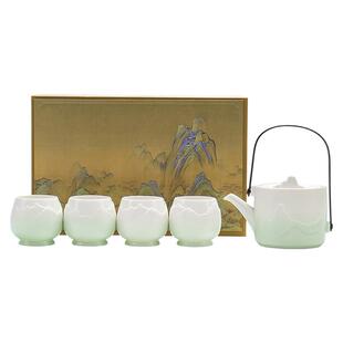 整套远山茶具套装故宫文创陶瓷功夫茶具泡茶壶送礼盒商务伴手礼制