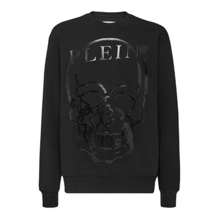 PHILIPP PLEIN 男女同款骷髅圆领卫衣