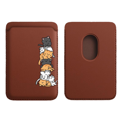 magsafe磁吸皮革卡套适用于苹果