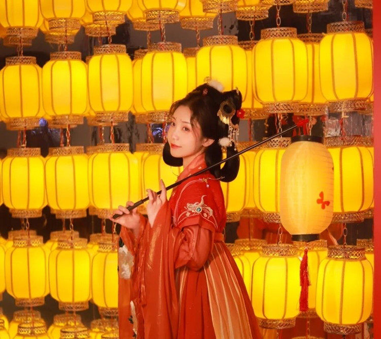 羊皮灯笼户外防水古风装饰中国风发光仿古黄灯笼国朝汉服拍照道具