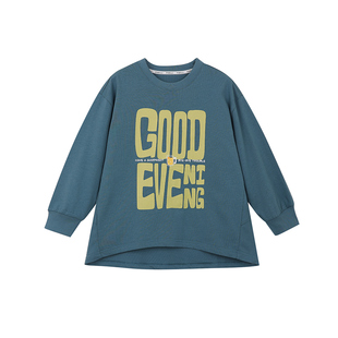 PISELLI史豌豆童装女童2026春秋新款长袖T恤中大童休闲宽松上衣