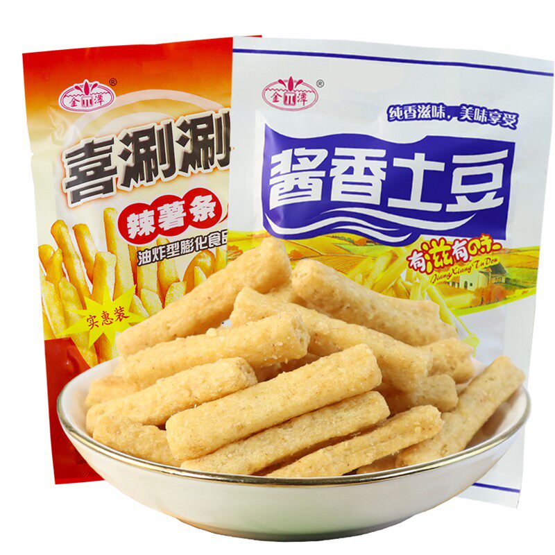 金潭洗涮涮酱香辣薯条怀旧小吃