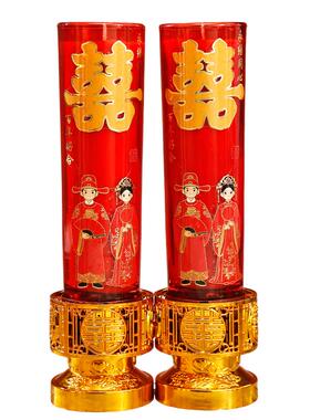 中式红色喜烛酥油蜡烛斗烛酥油灯