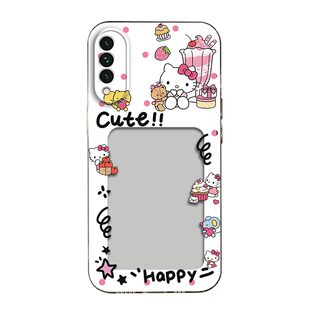 可爱KT猫相框可放照片适用于荣耀X20se手机壳x20se镜头全包CHLAN00磨砂防摔软壳Honor保护套直边小卡创意新款