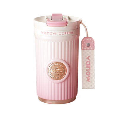 英国Vanow咖啡保温杯女陶瓷内胆