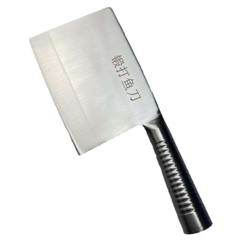 锻打仕专用杀鱼刀商用鱼档专业鱼刀家用斩切刀不锈钢锋利菜刀刀具