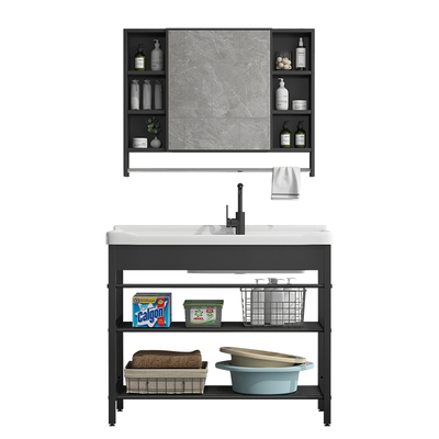 双置物不锈钢支架搓衣盆防晒防水