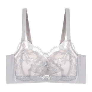 聚拢内衣小胸显大加厚4cm莫代尔棉收副乳防下垂无钢圈厚款文胸