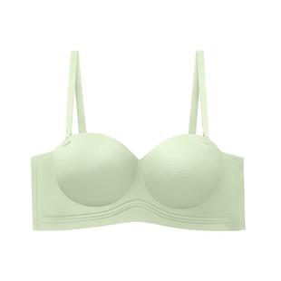 轻释圆圆胸小胸聚拢显大半杯内衣收副乳无痕无钢圈防滑文胸美背