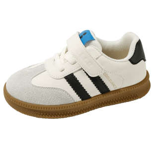 燕麦麻薯丨百丽童鞋女童德训鞋春季新款男童运动鞋小童休闲T头鞋