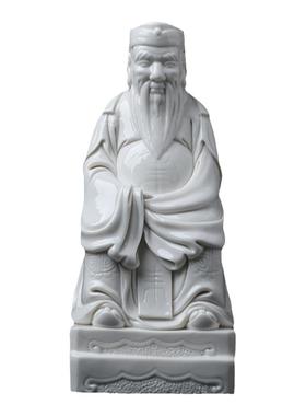 戴玉堂苏友德陶瓷摆件《福德正神土地公公神像》德化白瓷家用供奉