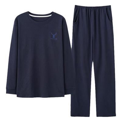 春秋大码纯棉家居服猫人男士