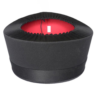 混元巾全真道士帽子可折叠易清洗手工编织道士混元帽