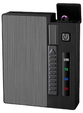USB充电烟盒一体电弧打火机