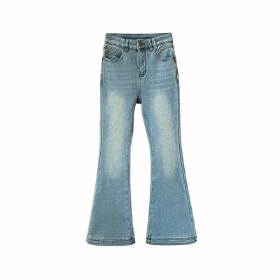 长腿欧尼~！加厚绒浅色牛仔裤女