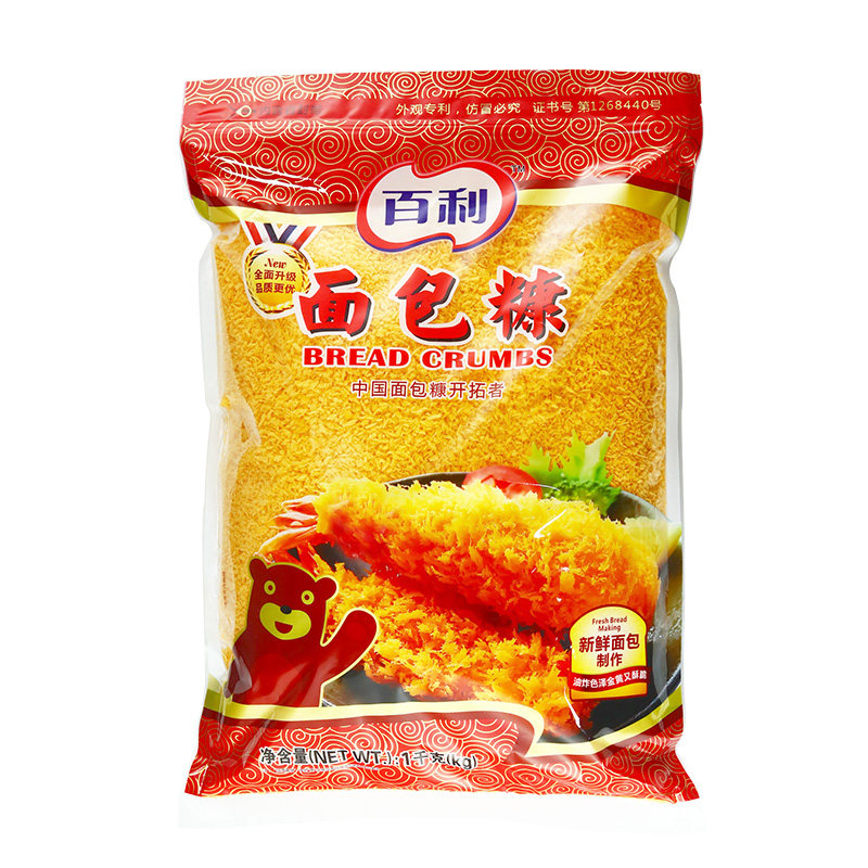 百利面包糠1kg黄面包屑