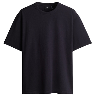 HM男装女装T恤春季透气凉感COOLMAX®休闲柔软圆领短袖0948441