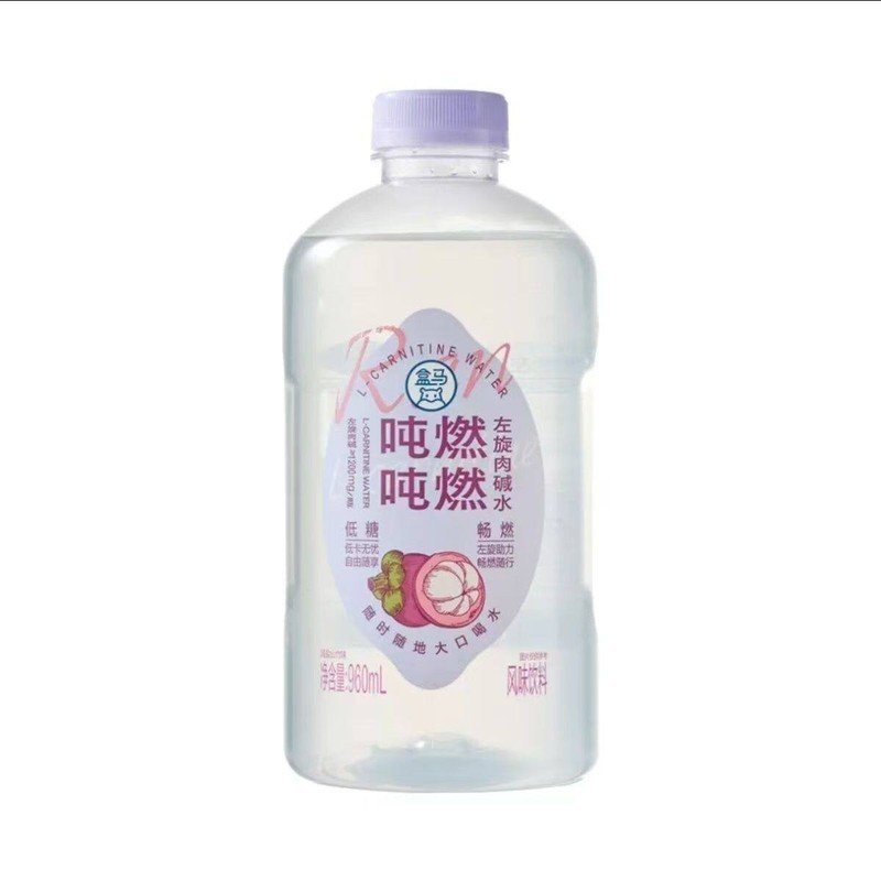 吨吨燃燃左旋肉碱水960ml瓶装饮料电解质水 男生女生夏季运动补水