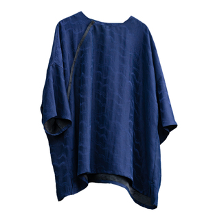 知笔墨2025夏新品20姆米透孔花罗香云纱 桑蚕丝短袖宽松上衣