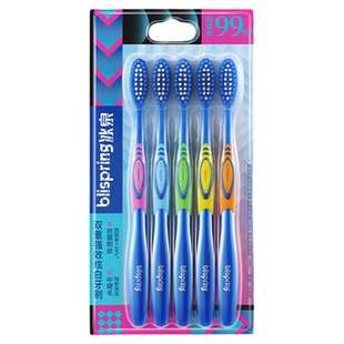 冰泉硬毛超硬耐用牙刷情侣便携旅行装家庭装成人男士女士专用软毛