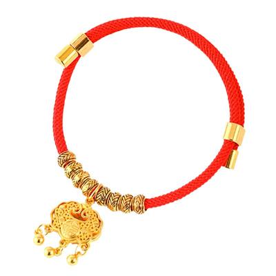 宠物项圈编织可调节猫项链带铃铛平安锁防走失刻字定制宠物身份牌