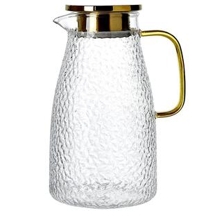 复古冷水壶玻璃耐高温家用大容量凉水杯泡茶壶套装耐热扎壶开水瓶