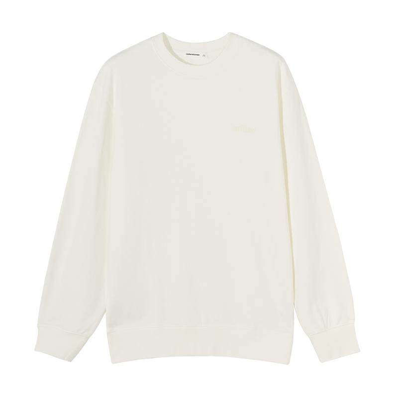 美特斯邦威卫衣男春季新款时尚舒适潮流纯色情侣装针织套头衫上衣