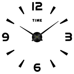 免打孔极简挂钟餐厅现代简约3D立体创意时钟玄关静音数字指针钟表