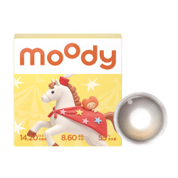 小直径美瞳moody彩色隐形眼镜松林木屋日抛10片
