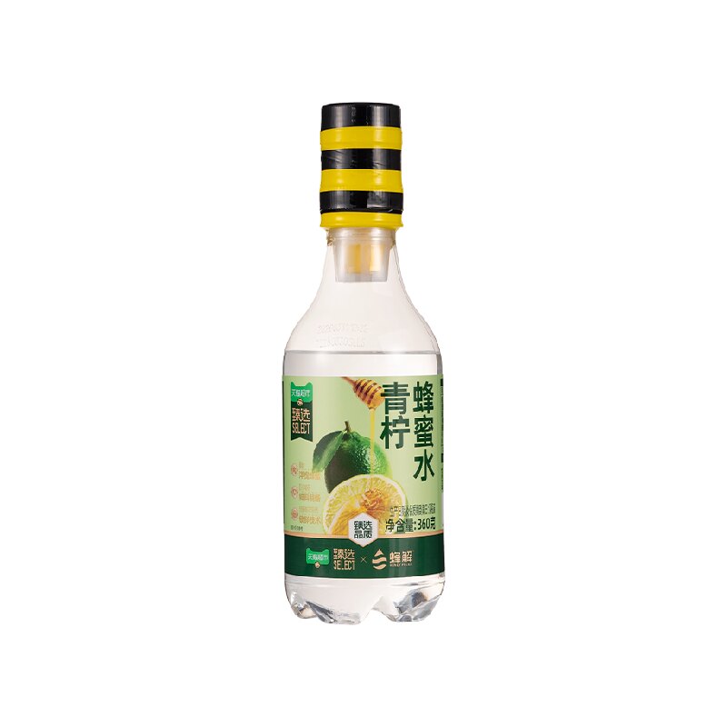 猫超臻选青柠蜂蜜水360g*8瓶蜂解青柠汁夏日解渴健康果饮低负担