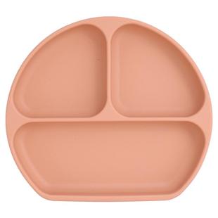 宝宝餐盘自主进食硅胶吸盘一体式婴儿辅食盘分格盘餐椅上的辅食碗