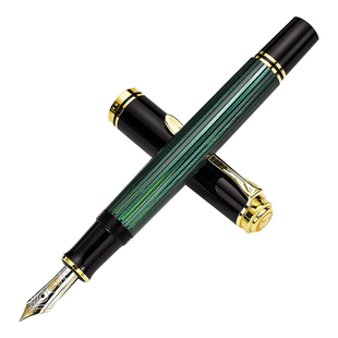 Pelikan百利金钢笔 14K帝王系列M600环保树脂钢笔墨水套装礼盒