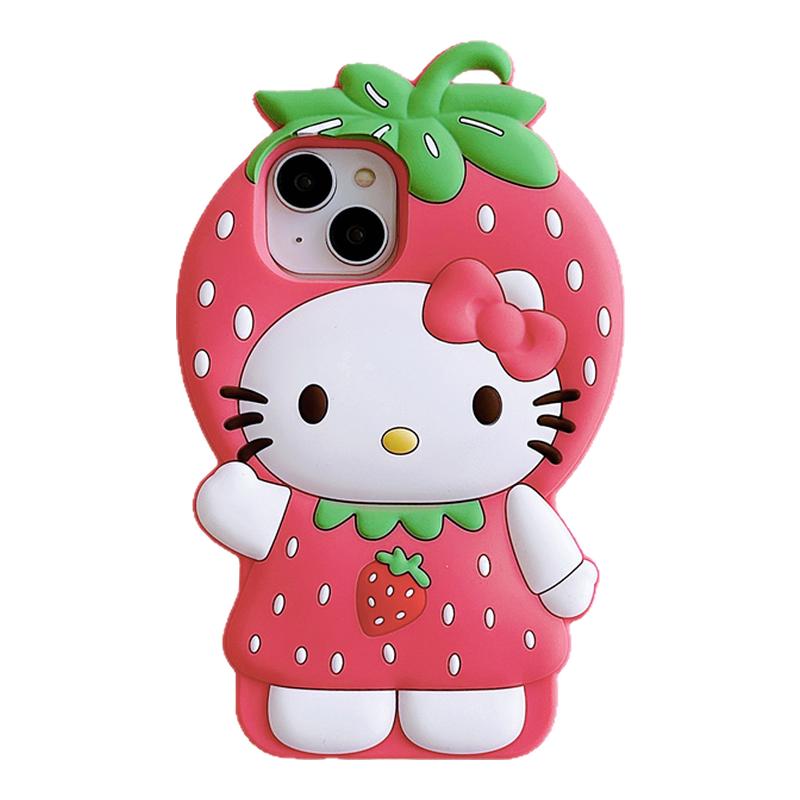 Kitty凯蒂猫立体公仔苹果手机壳