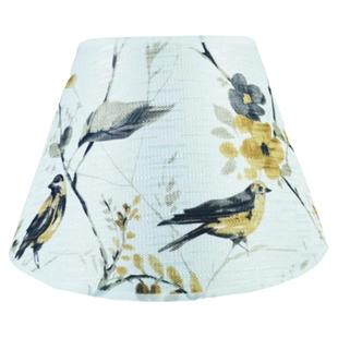 PVC羊皮布艺台灯灯罩配件 床头壁灯落地灯花色金色黄色酒店外壳罩