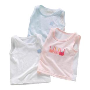 婴儿背心马甲夏季薄款网眼透气吊带夏天幼儿男宝宝女贴身护肚夏装