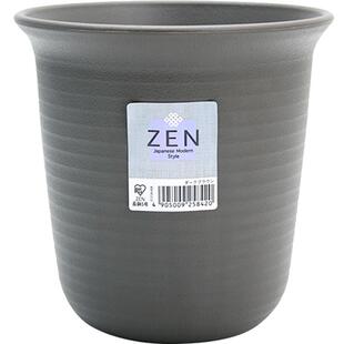 爱丽思 日本ZEN型阳台盆景圆形塑料花盆 室内创意个性盆栽小花盆