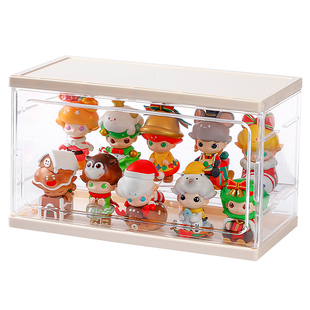 盲盒收纳展示架亚克力墙柜手办泡泡马特展示盒公仔积木立牌陈列盒